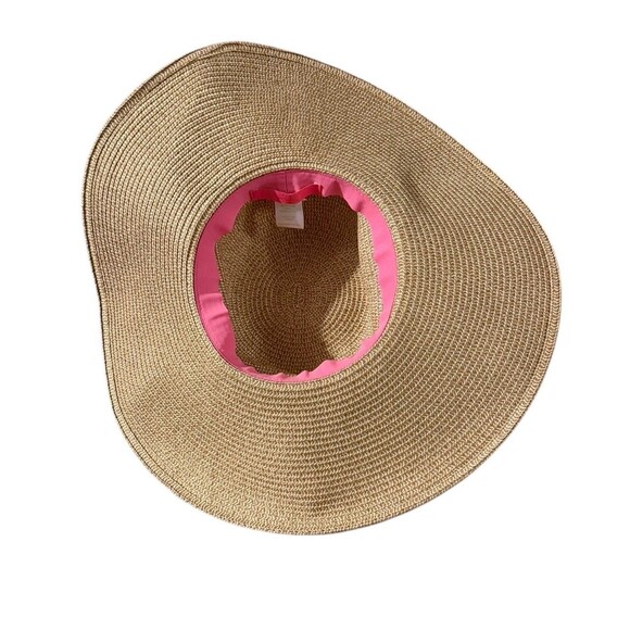 Lilly Pulitzer Floppy Beach Hat Pink Floral Journey To The Jungly main image 5